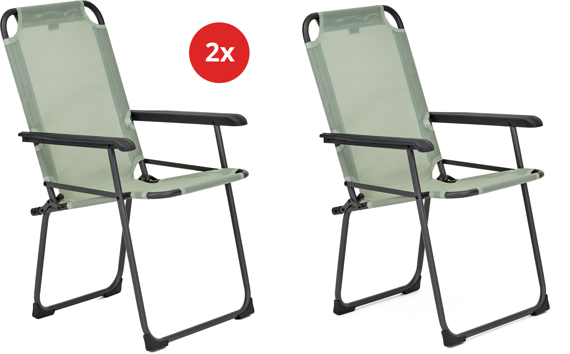 Iseo Classic klappstol 2-er sett for camping og hagebruk