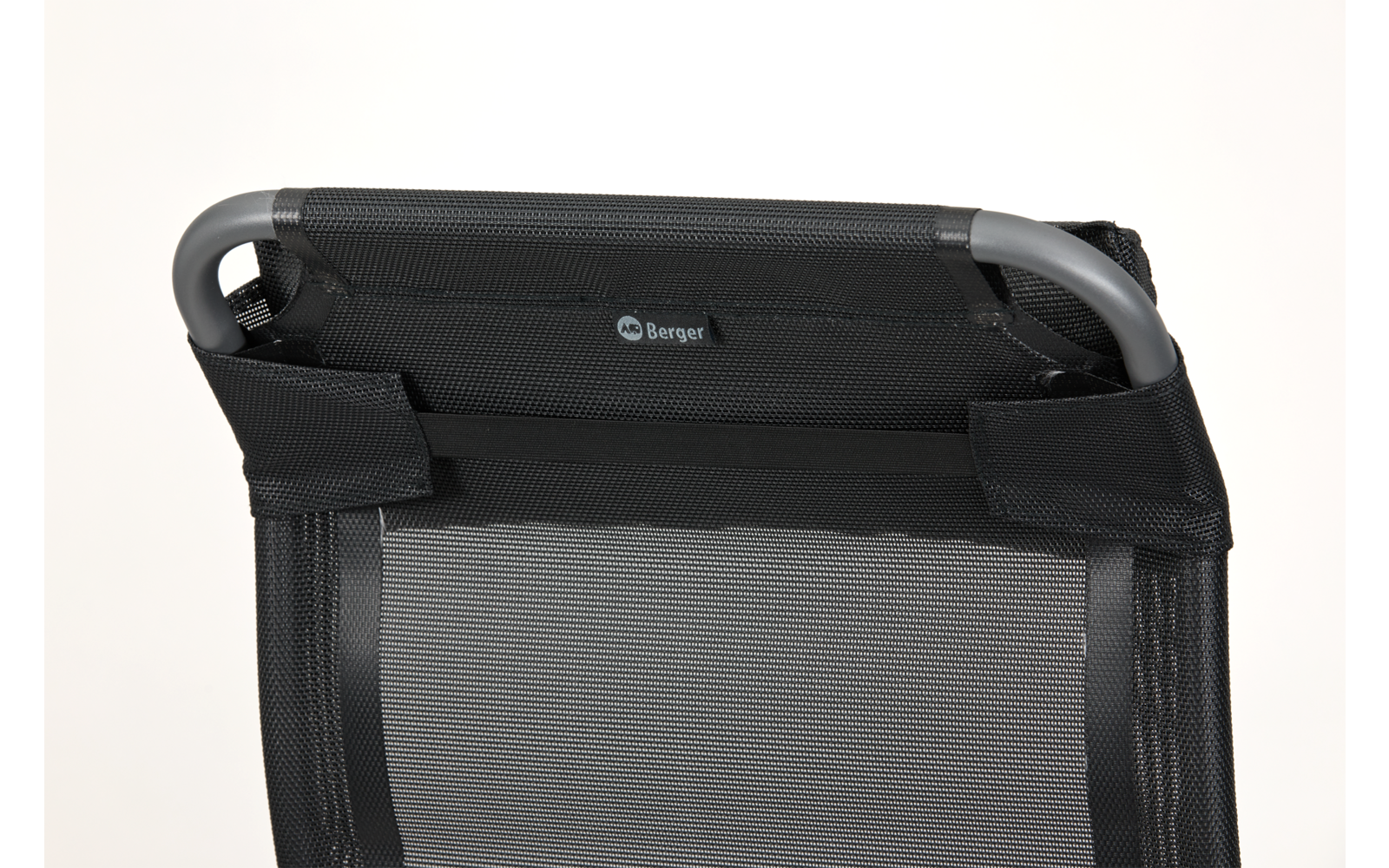 Detalj av Iseo hodepute for solsenger og stoler 43 x 19 cm svart