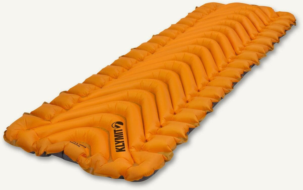 Detalj av ventil på Isolert oppblåsbart liggeunderlag Static V Lite 183x58 cm R1,9 - Klymit