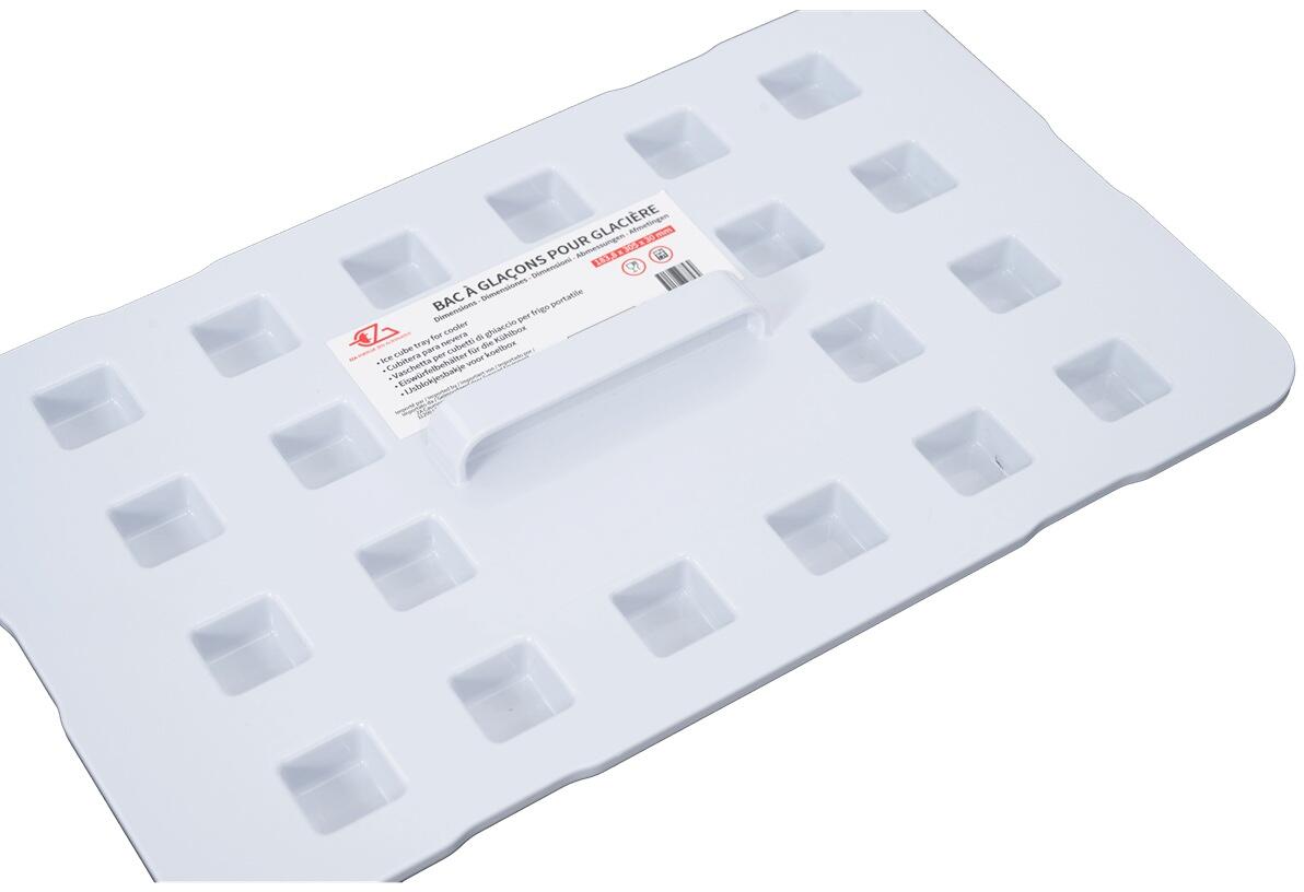 Isterningform for kjølebokser, plast 0,22 kg - EZA forfra