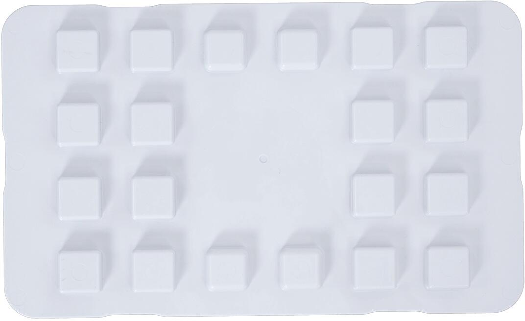 Isterningform for kjølebokser, plast 0,22 kg - EZA bakside