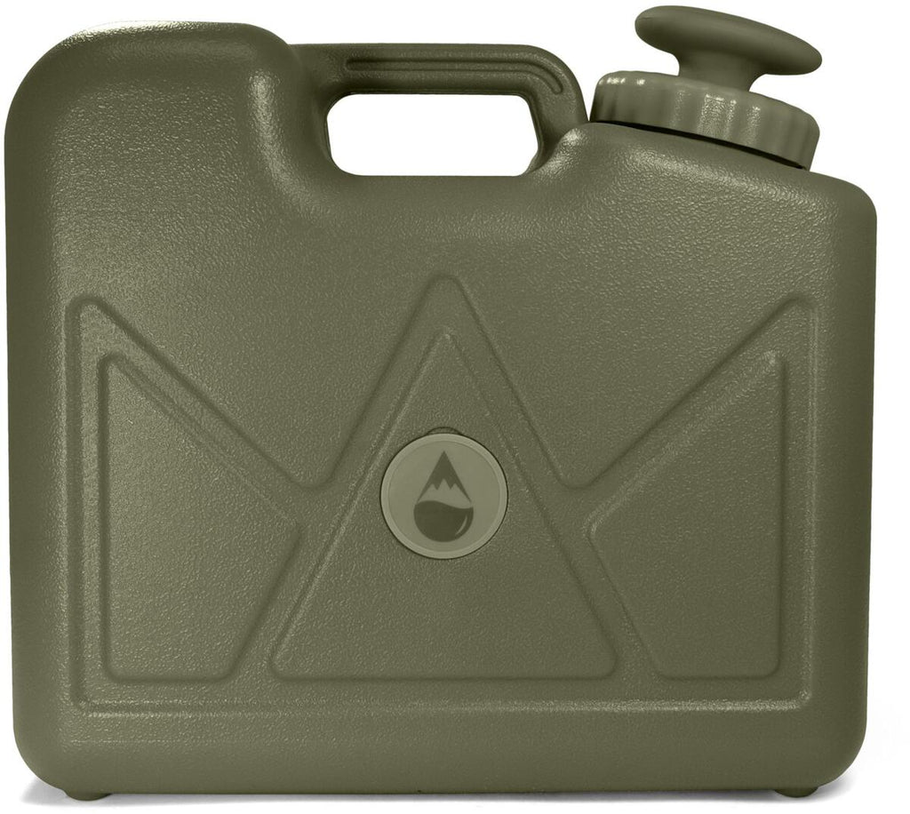 Jerrycan vannfilter 15 l med pumpe og membranfilter aktivkohlefilter