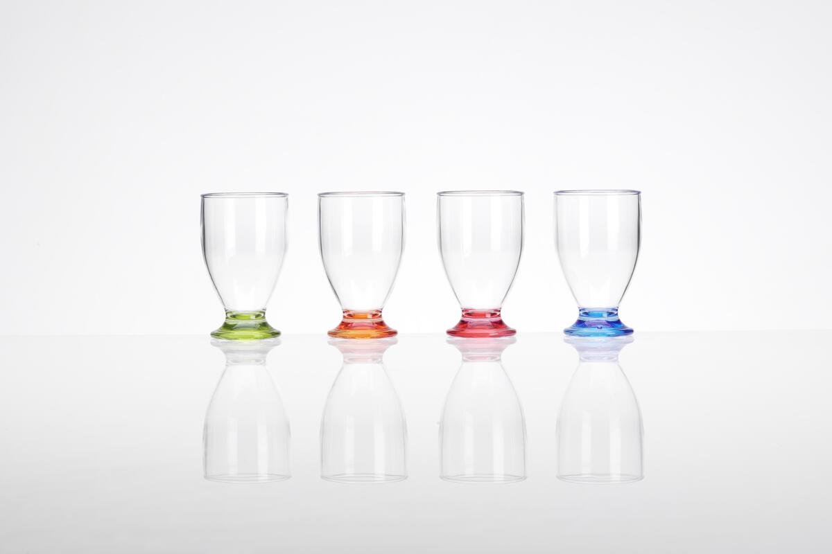 Juiceglass-sett Party 4-pack akryl 170 ml Flamefield for fargerike drikker
