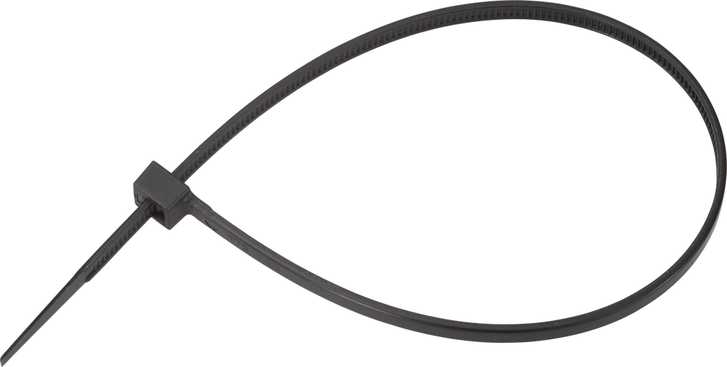 Kabelbindere med plasttunge 3,5 x 140 mm 10 stk SWG forfra