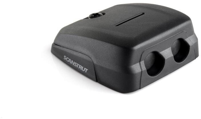 Kabelgjennomføring DS-HD10 dobbel IP68 2x6-10mm svart forfra