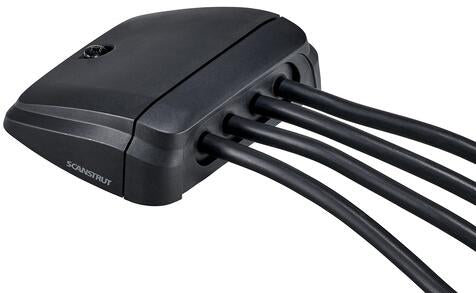 Kabelgjennomføring DS-Multi-H 4x15mm horisontal IP68 svart for vanntett kabelinstallasjon