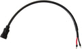 Kabelsett med Anderson 50A-plugg 2x 2,5 mm² svart for campingbruk forfra