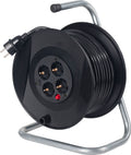 Kabelsnelle med termosikring 25 m, 4 stikkontakter 3500W AS-Schwabe for innendørs bruk