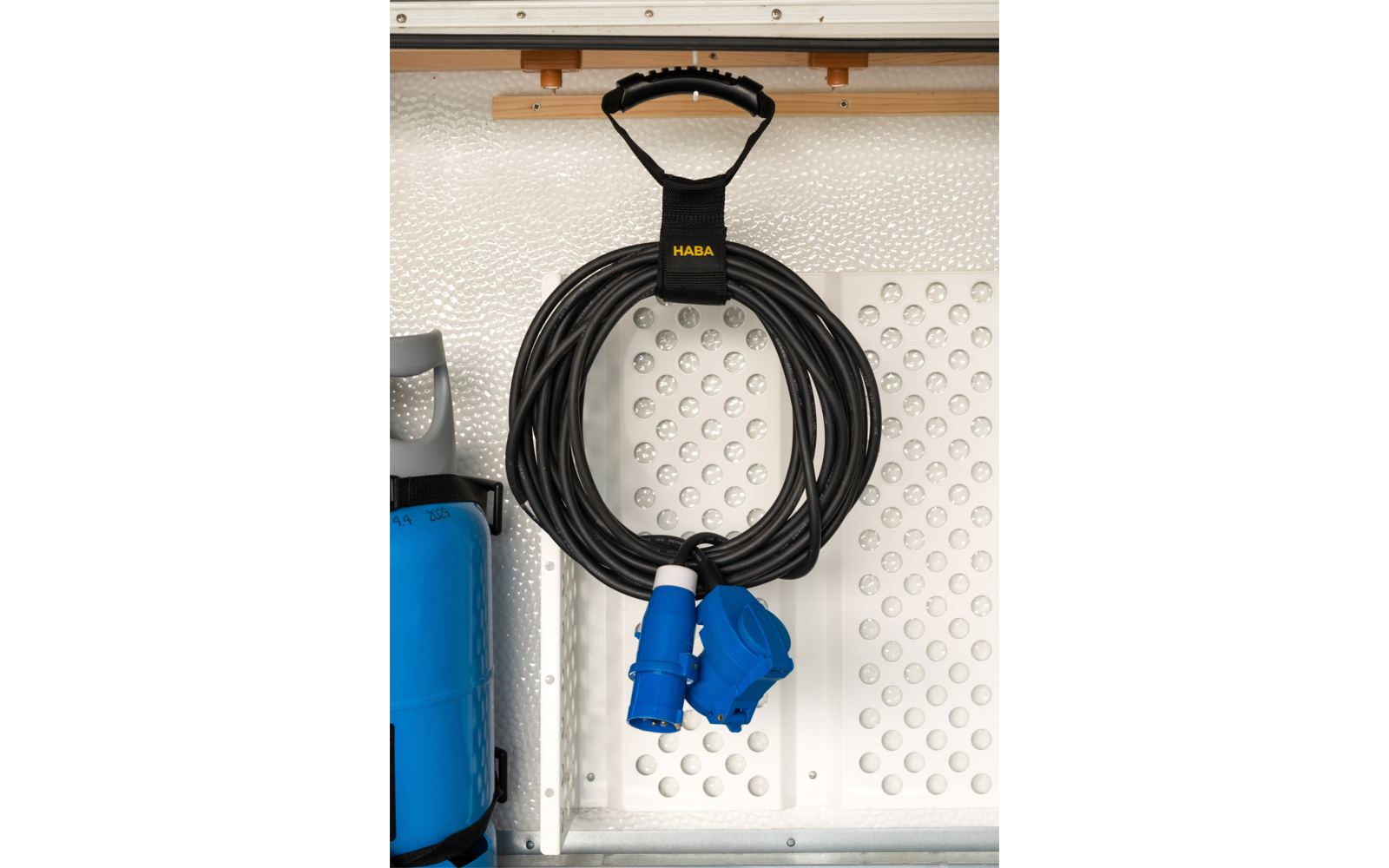 Detalj av kabelstropp med håndtak FlexiCord Grip opptil 50 kg