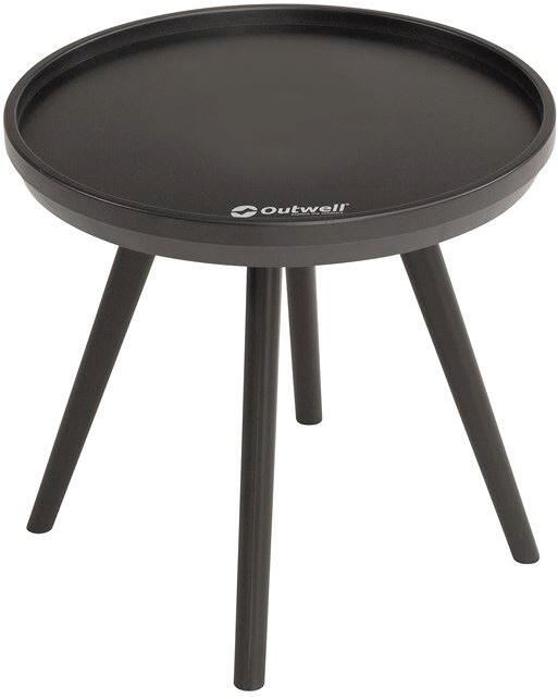 Kaffebord Brim 50x50 cm svart med bæreveske front