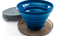 Kaffefilter sammenleggbar silikon gjenbrukbar Ø14 cm - GSI forfra