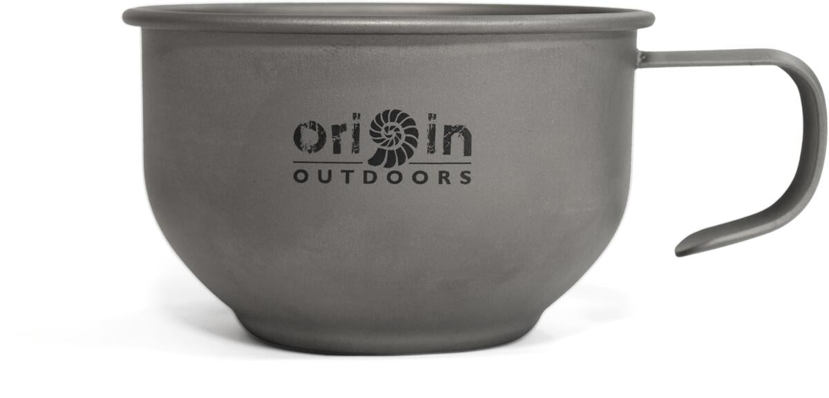 Kaffekopp i titan 180 ml 35,5 g Origin Outdoors forfra