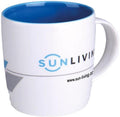Kaffekopp Sun Living 340 ml i New Bone China forfra