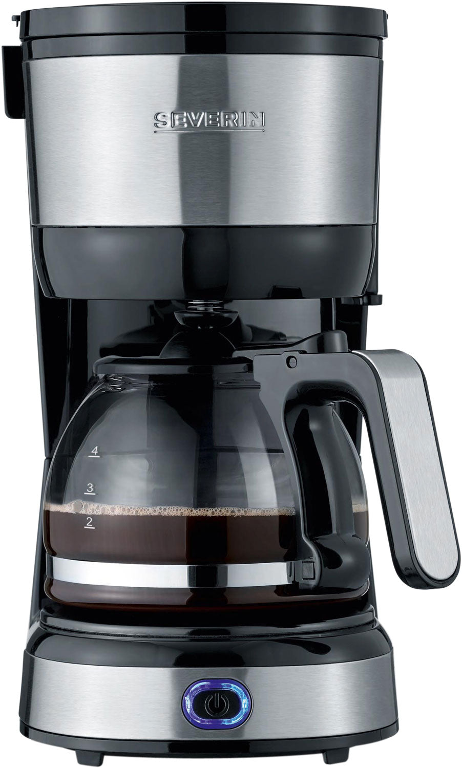 Kaffemaskin for 4 kopper 500 ml med permanentfilter Severin forfra