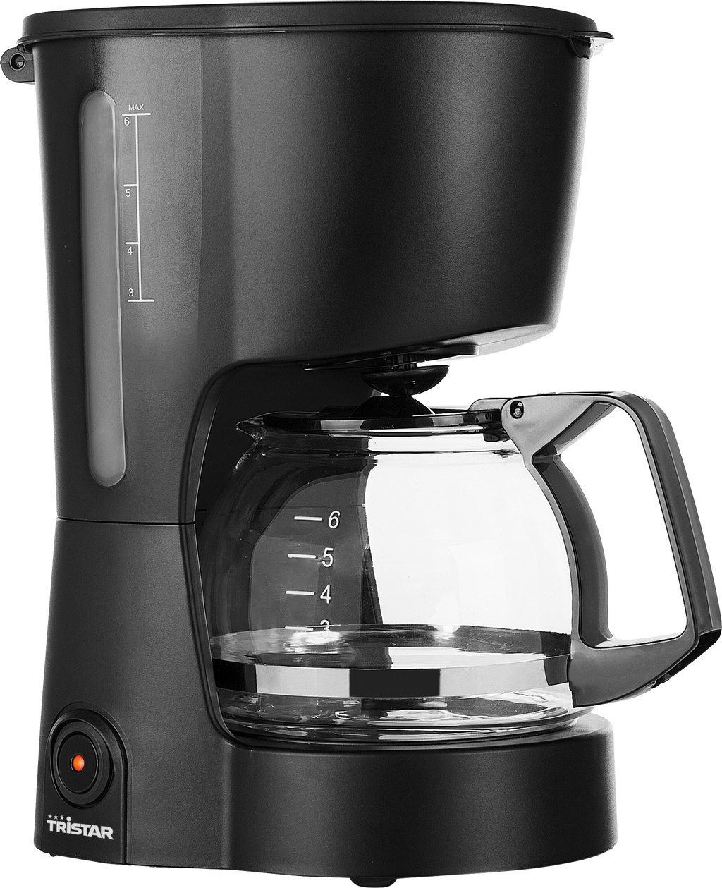 Kaffemaskin CM-1246 svart 600 ml for 4-6 kopper front