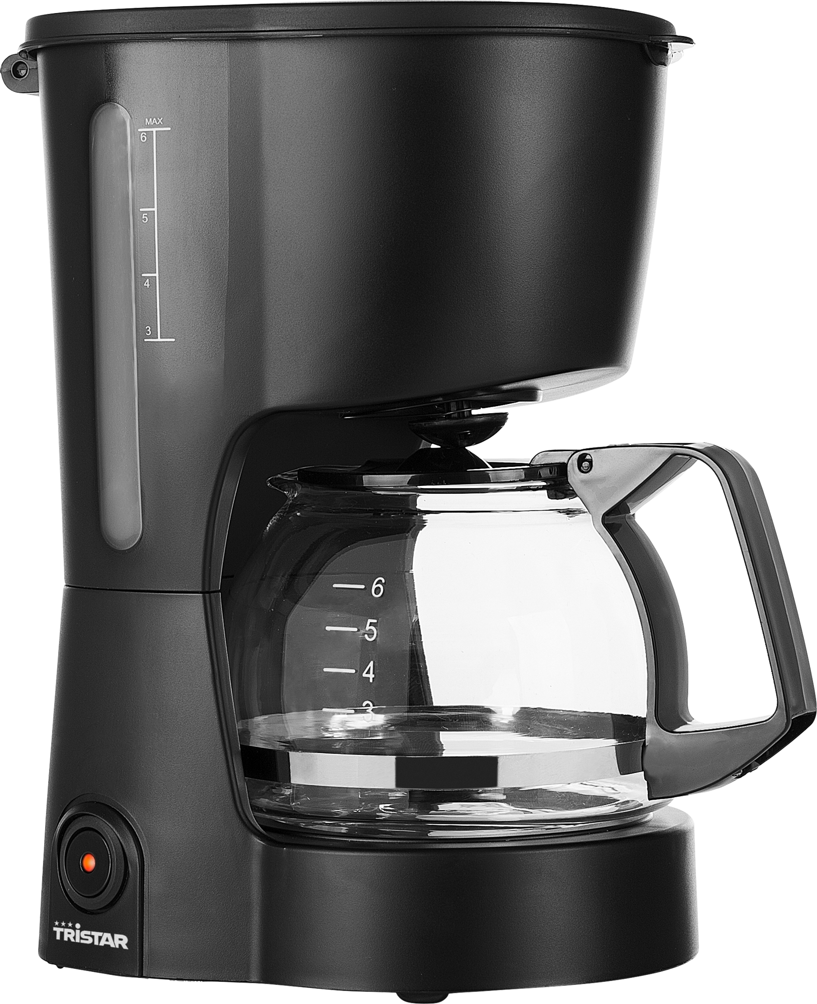 Kaffemaskin CM-1246 svart 600 ml for 4-6 kopper front