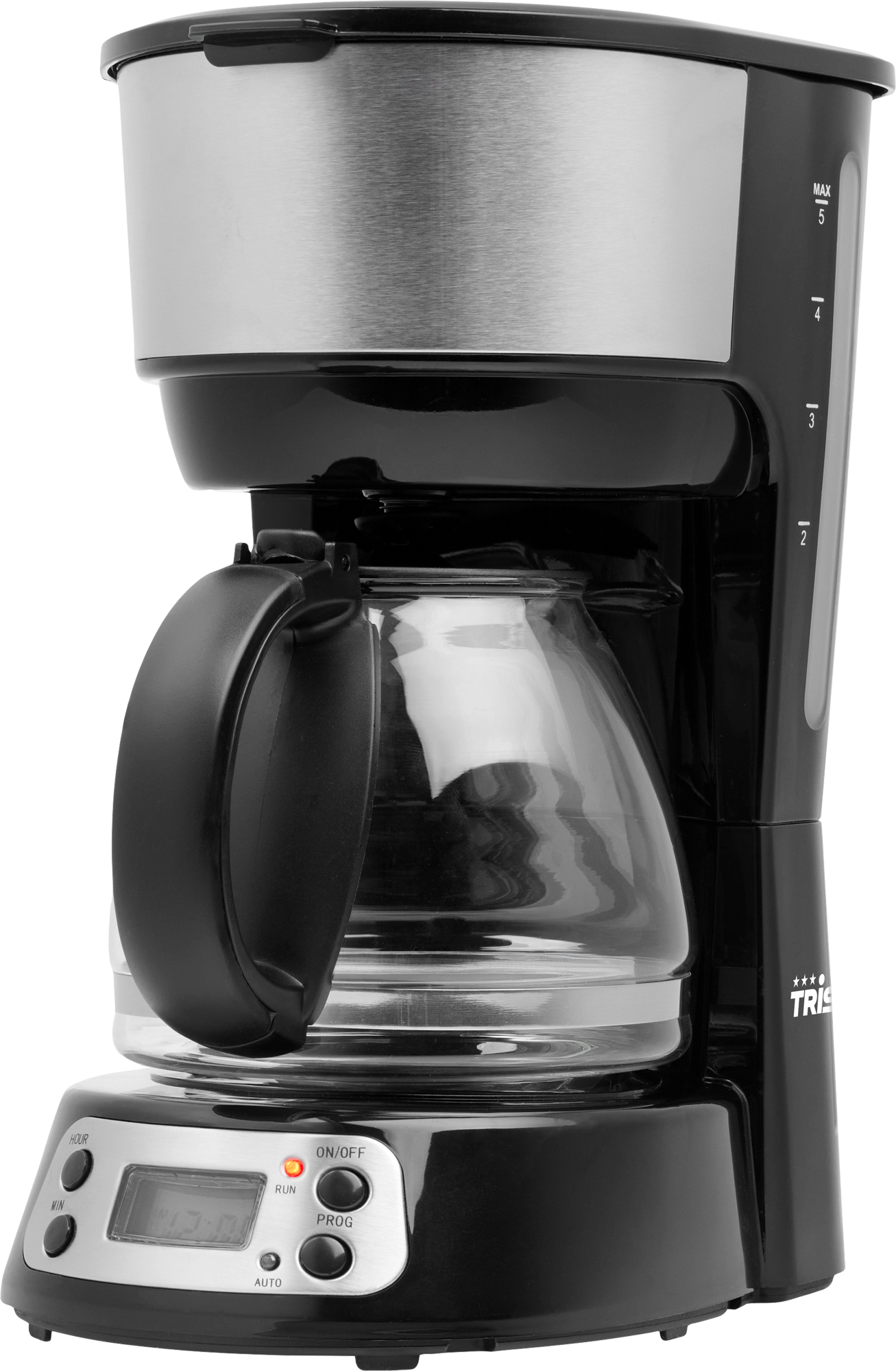 Kaffemaskin CM 1284 svart 750 ml med timer forfra
