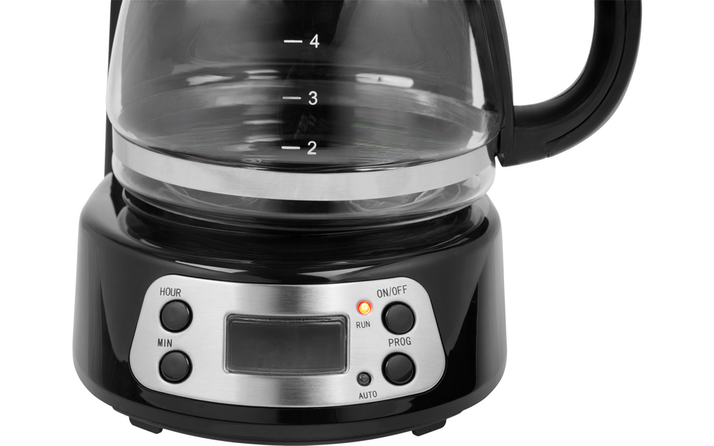 Detalj av glasskanne på Kaffemaskin CM 1284 svart 750 ml med timer