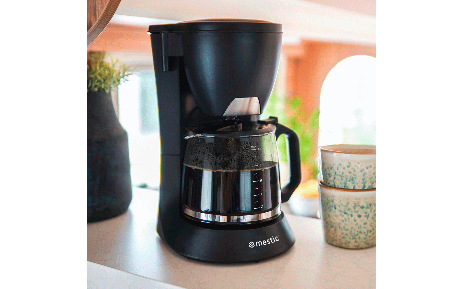 Kaffemaskin MK-60 for camping med avstengningsknapp