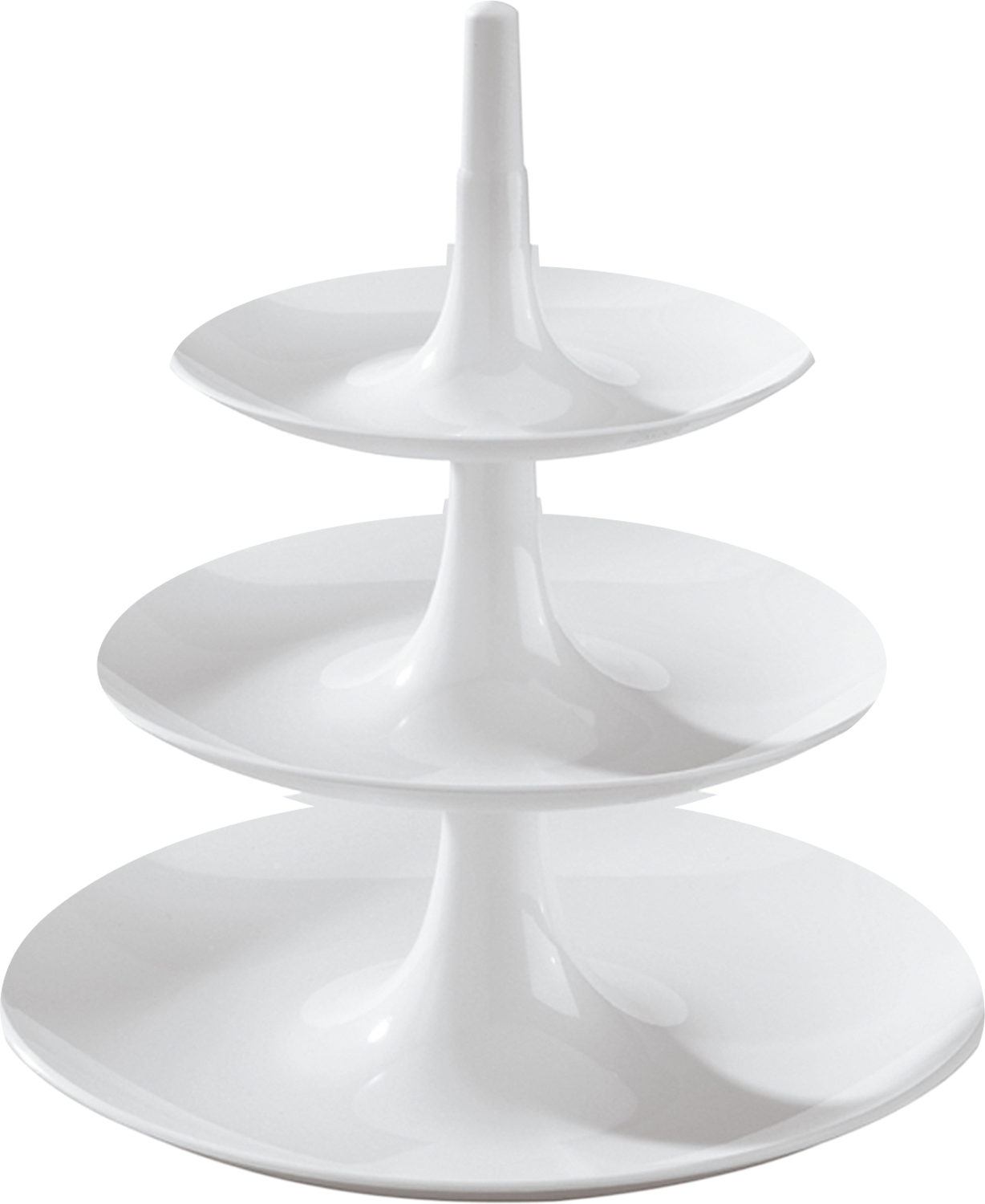 Kakefat Babell L 3-etasjes stabelbart cotton white fra koziol for elegant servering