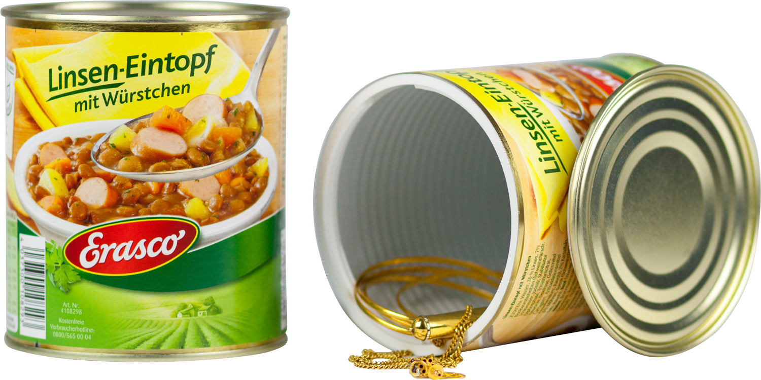 Kamuflert safe linsesuppe-boks 800 ml 10x10x12 cm PlasticFantastic for diskret oppbevaring
