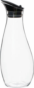 Karaffel med svingdeksel 1 liter svart - Gimex for vann eller vin