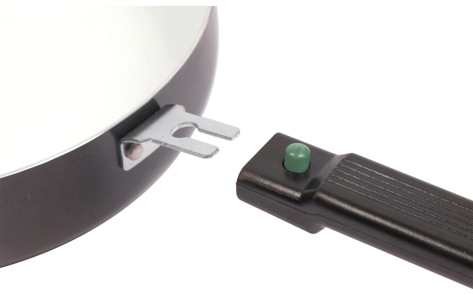 Kasserolle Sprint ECO aluminium Ø 16 cm med avtakbart håndtak detalj av håndtak