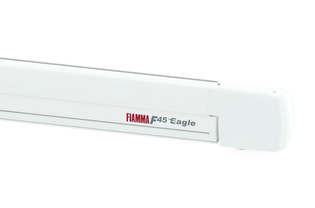 Kassettemarkise F45eagle 350 cm takmontert 12V motor - Fiamma forfra