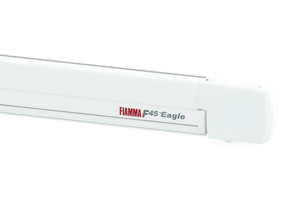 Kassettemarkise F45eagle 350 cm takmontert 12V motor - Fiamma forfra