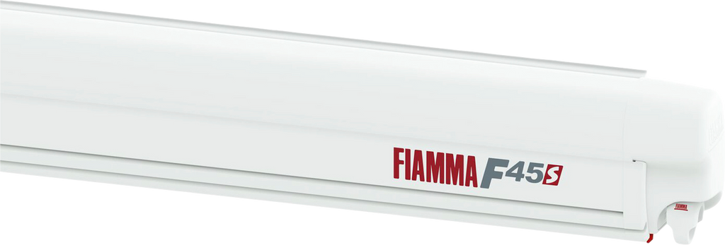 Kassettemarkise F45s veggmontert 300x250 cm Polar White forfra