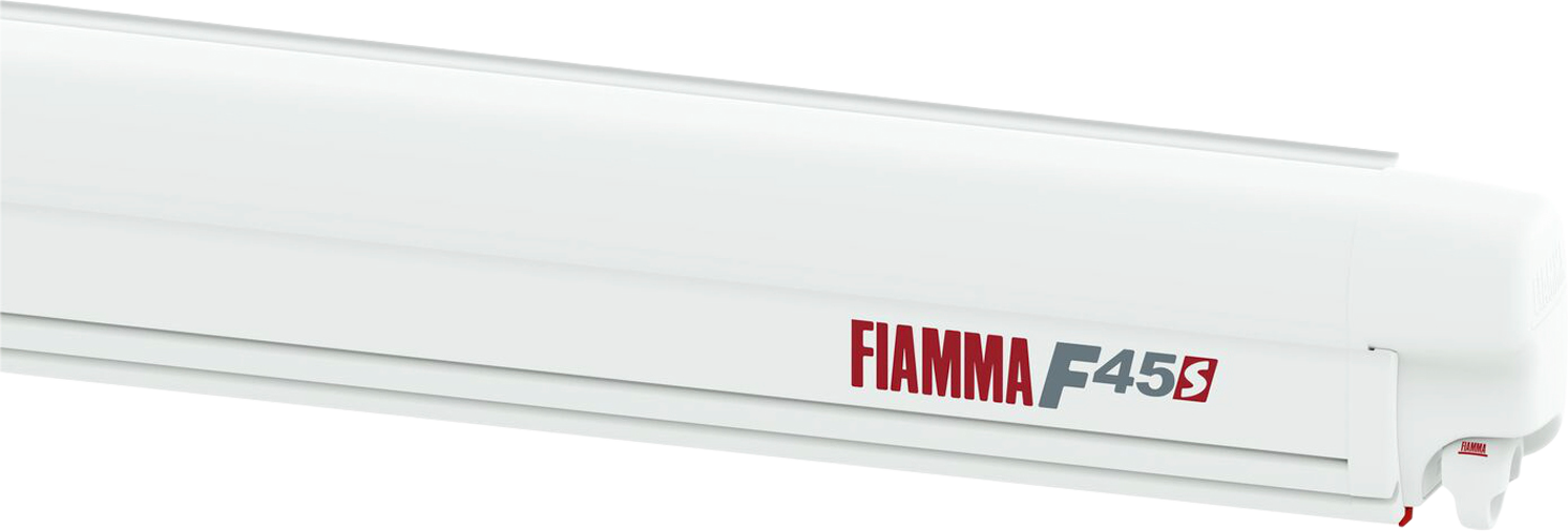 Kassettemarkise F45s veggmontert 300x250 cm Polar White forfra