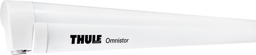 Kassettemarkise Omnistor 5102 for VW T5/T6 Light Grey forfra