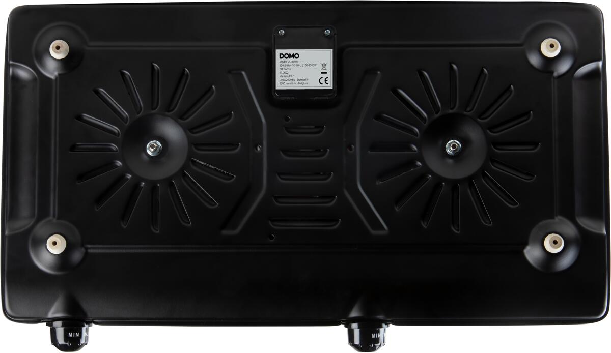 Detalj av keramisk kokeplate ECO 2 soner 2500W infrarød 50,5 cm