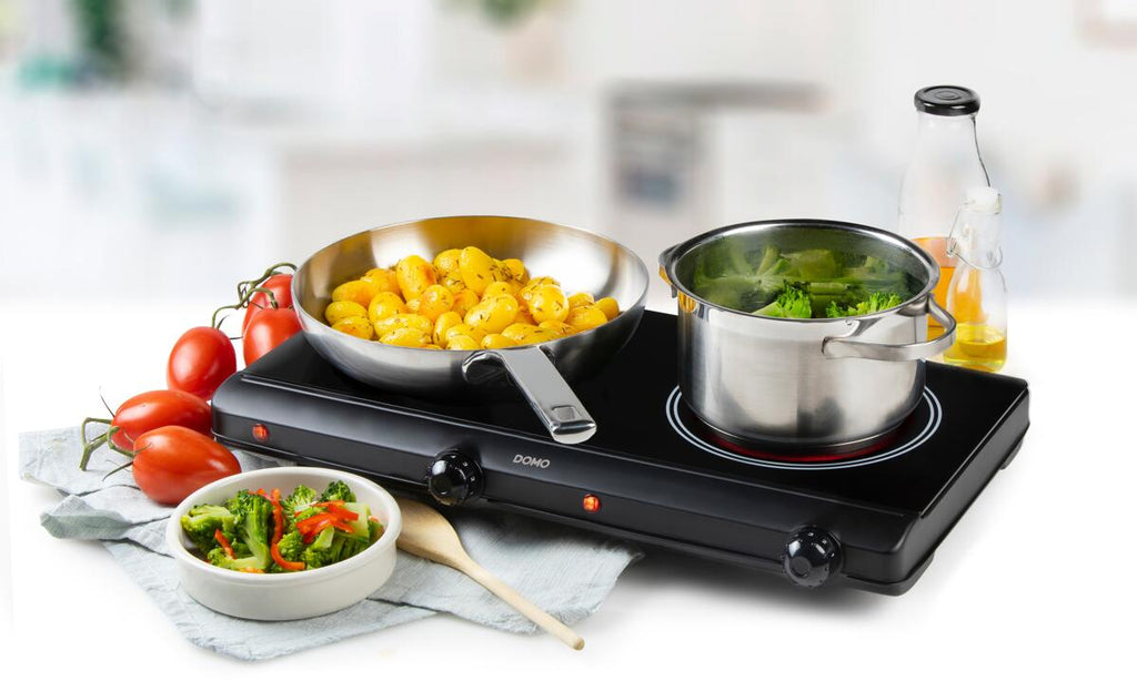 Keramisk kokeplate ECO 2 soner 2500W infrarød 50,5 cm keramisk overflate