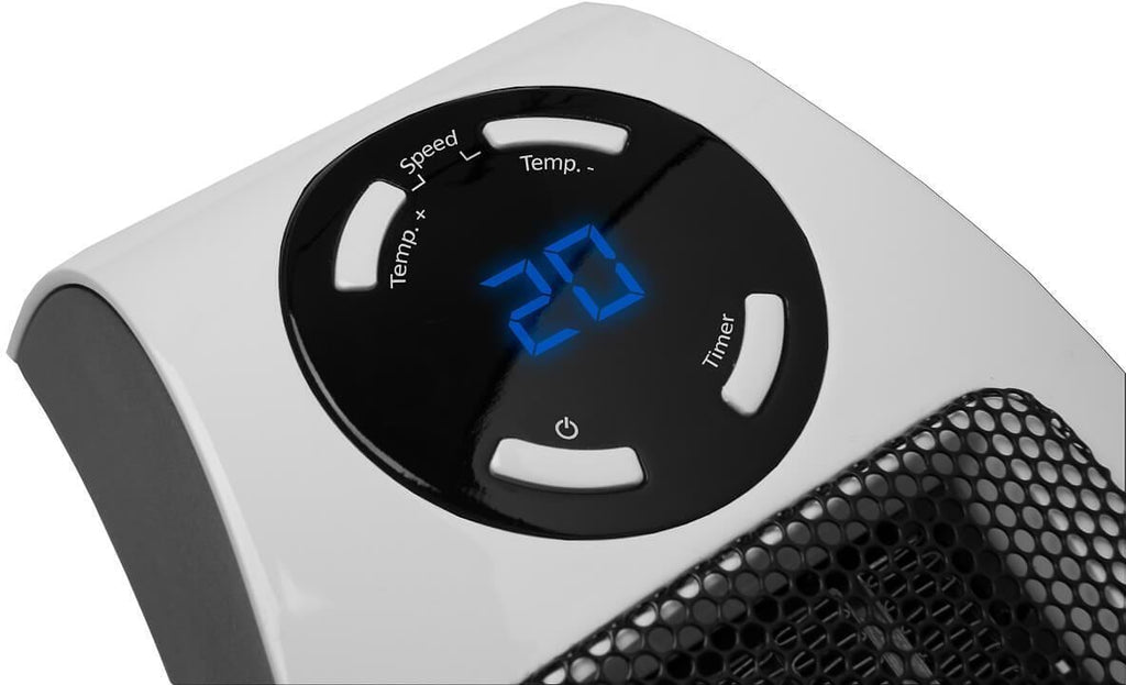 Keramisk varmeovn Heat Plug-In med timer sideprofil