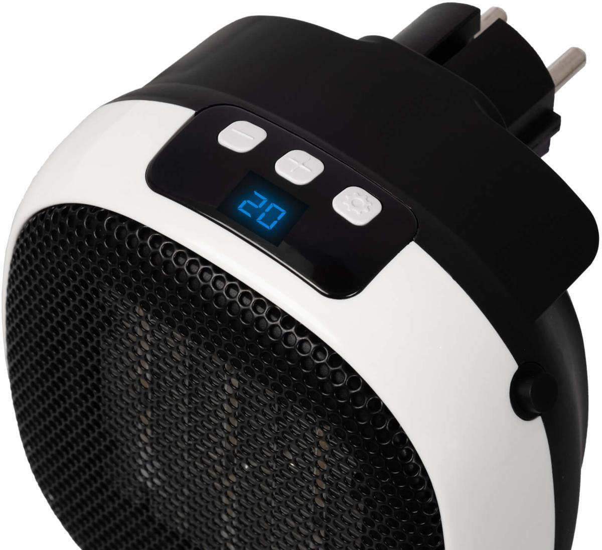 Keramisk varmeovn Heat Plug-In med timer i bruk på camping