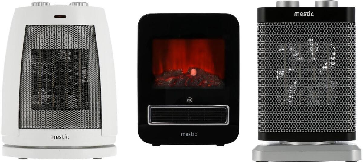 Keramisk varmeovn MKK 230V med termostat - Mestic forfra