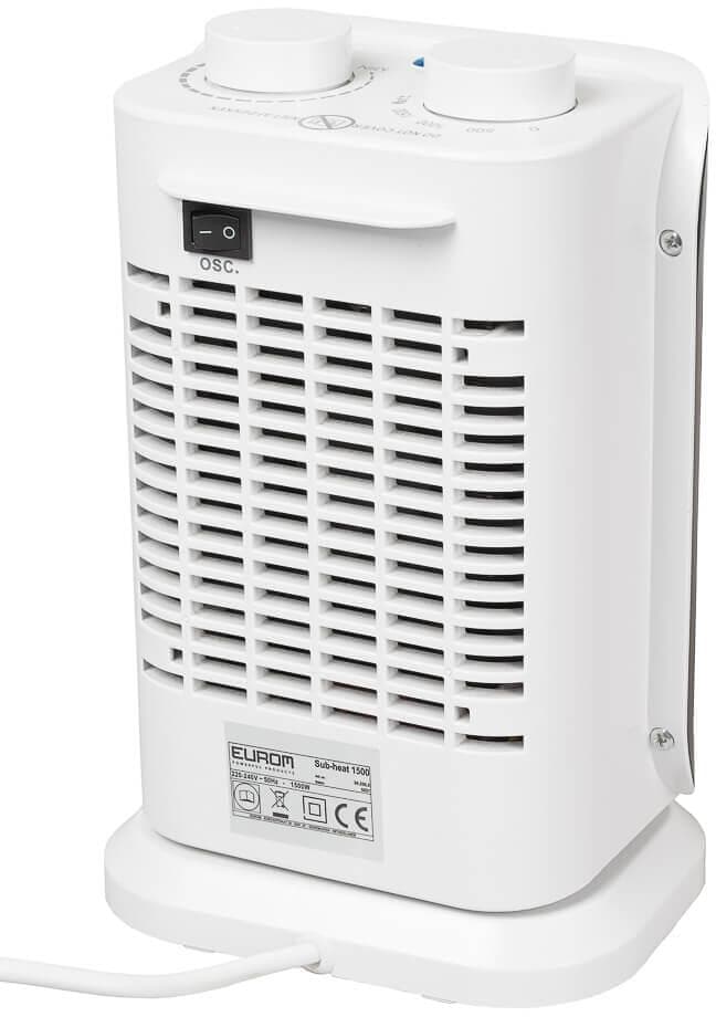 Keramisk varmeovn Sub-Heat 1500 montert på gulv