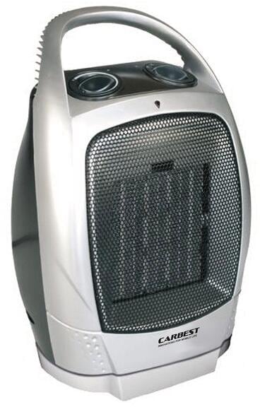 Montert Keramisk varmevifte 230V med termostat for camping - Carbest i campingvogn