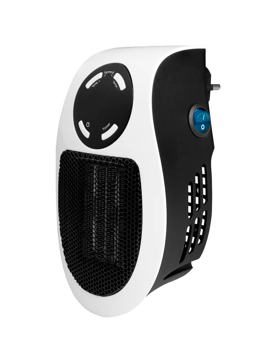 Keramisk varmevifte Heat Plug-in 500 W med termostat fra Eurom for campingbruk