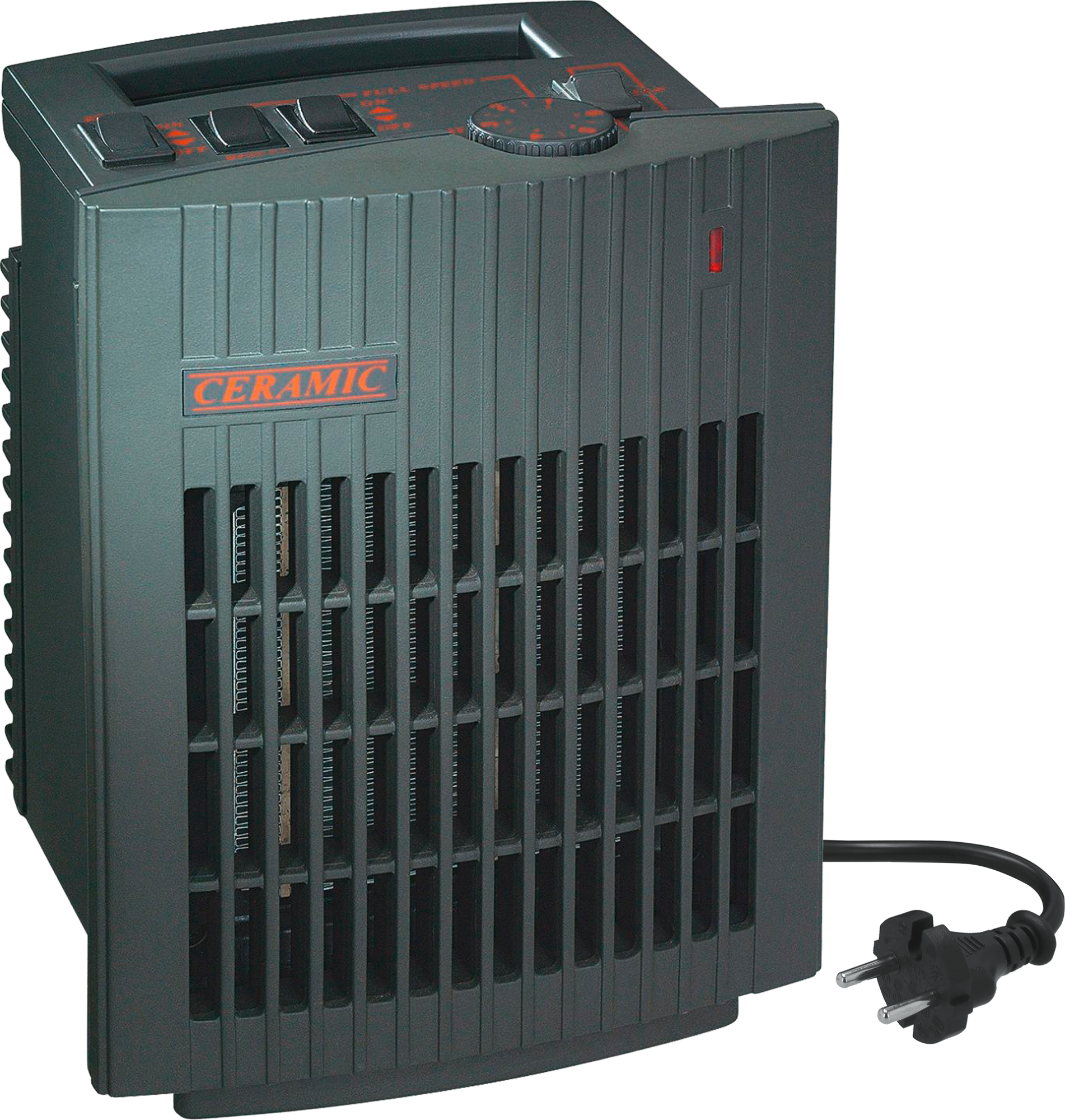Keramisk varmevifte Plus 440/1500W 230V for campingkjoretoy forfra