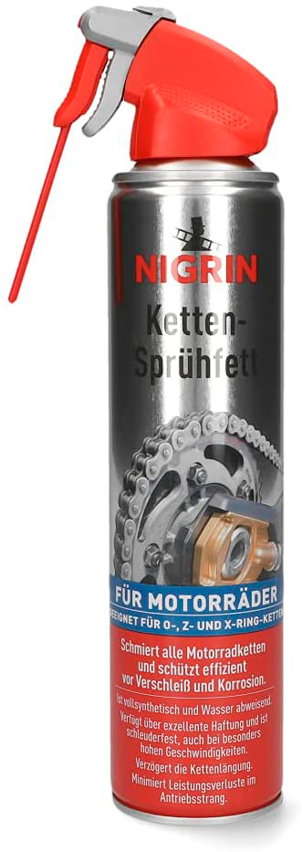 Kjedesprayfett helsyntetisk for drivkjeder 400 ml - Nigrin forfra