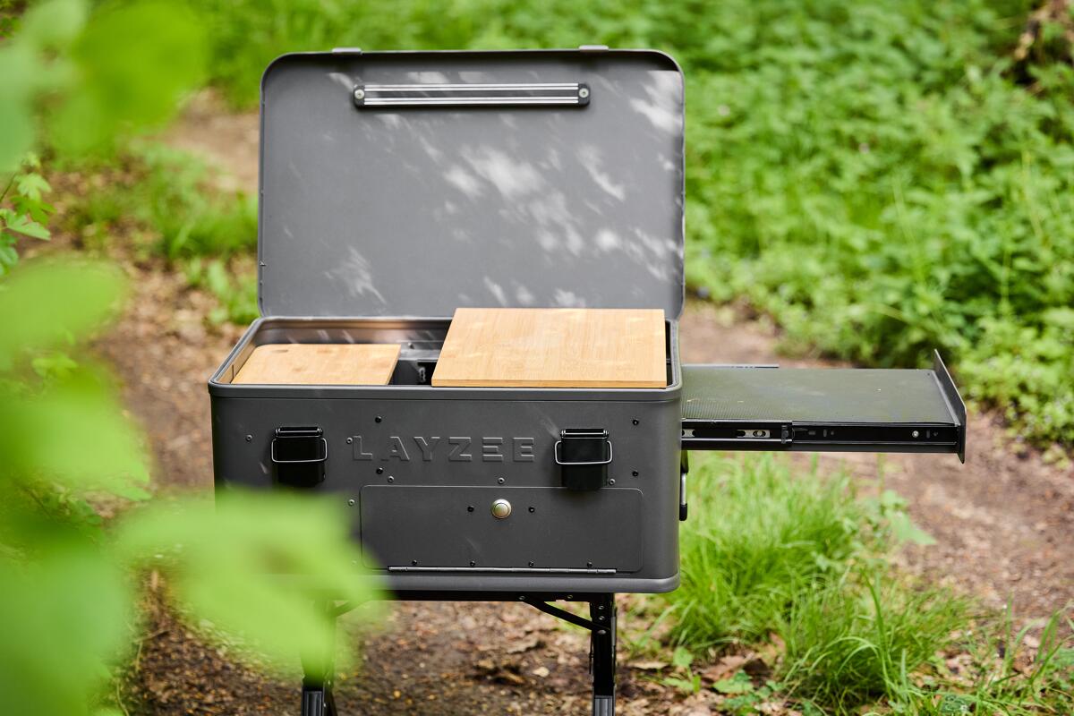 Kjøkkenboks Junior aluminium 60x40x27cm med vindbeskyttelse med antisklimatter