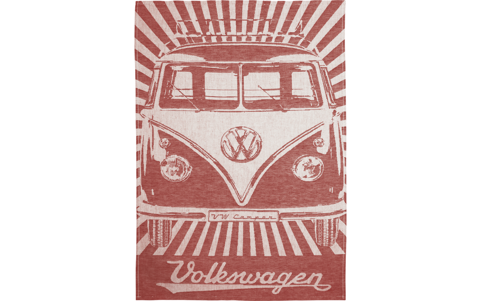 Bakside av kjøkkenhåndkle 2-pk T1 Bulli rød/blå VW Collection