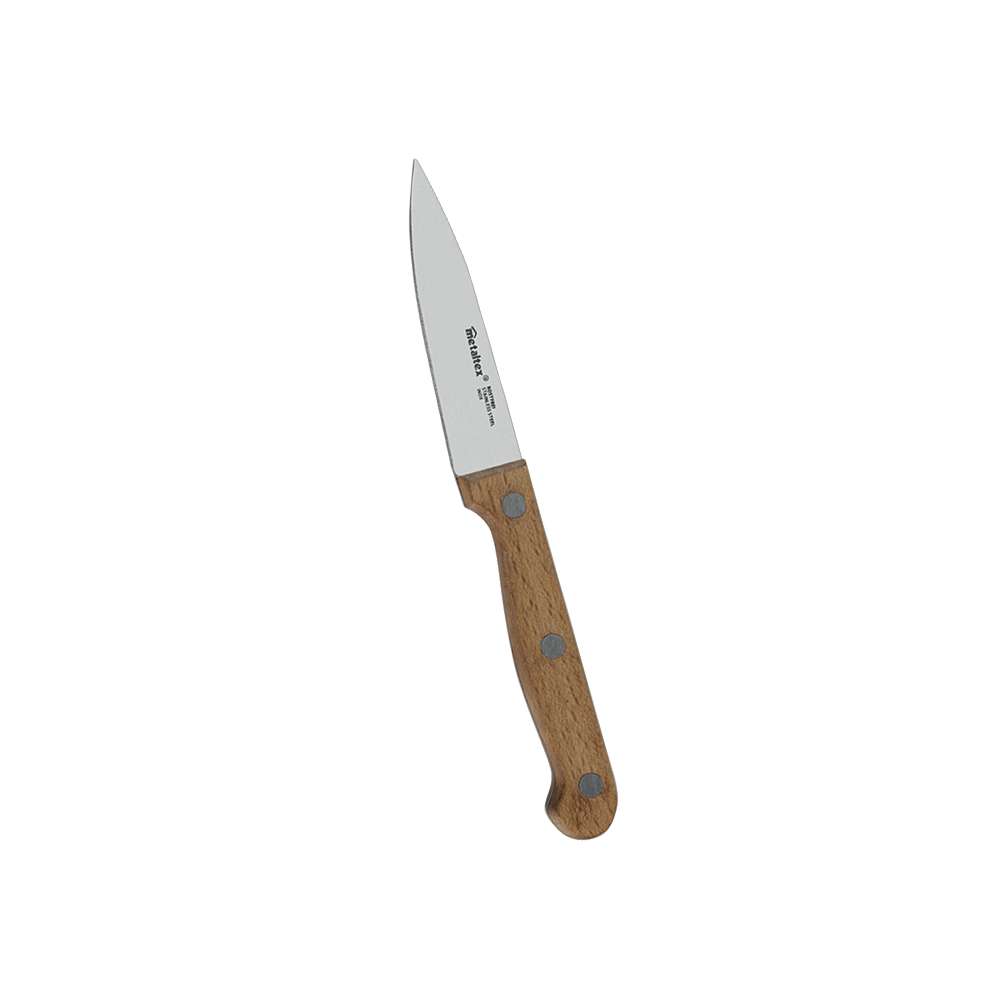 Kjøkkenkniv Rustique med bøkeskaft 18 cm - Metaltex for presisjonskutting