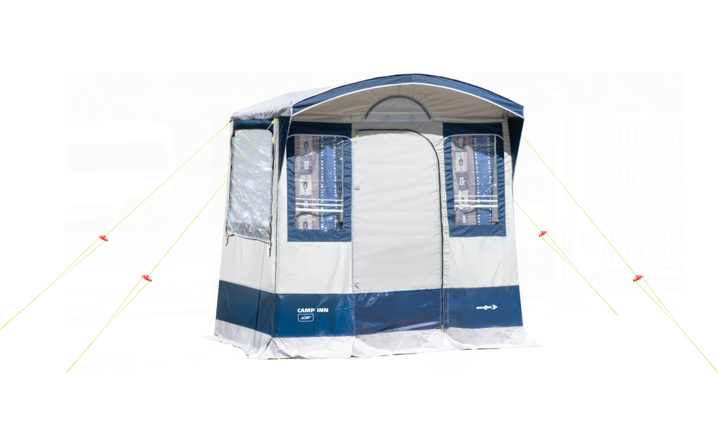 Kjøkkentelt Camp Inn 220x160 cm med stålstenger detalj