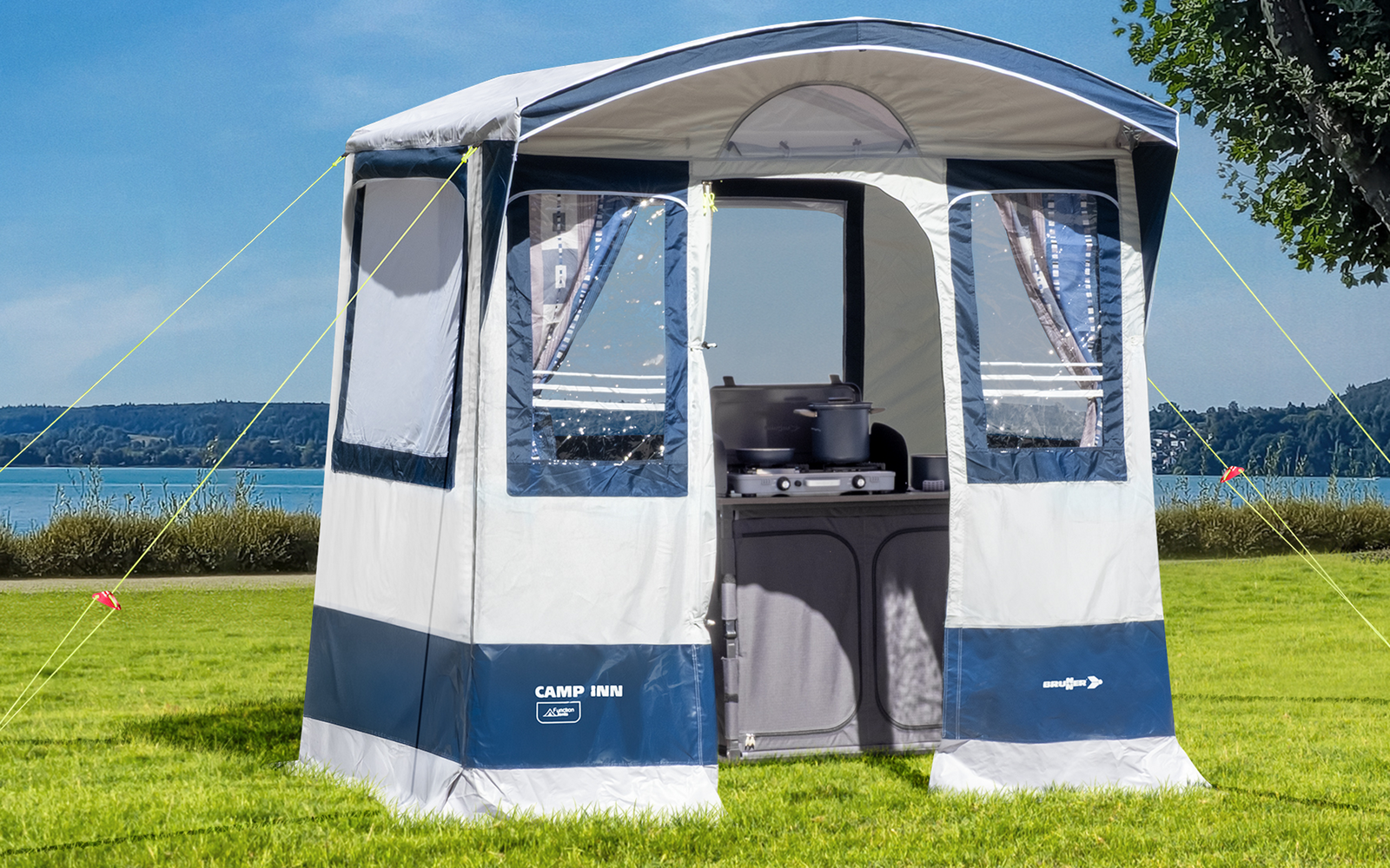 Kjøkkentelt Camp Inn 220x160 cm med stålstenger pakkstørrelse