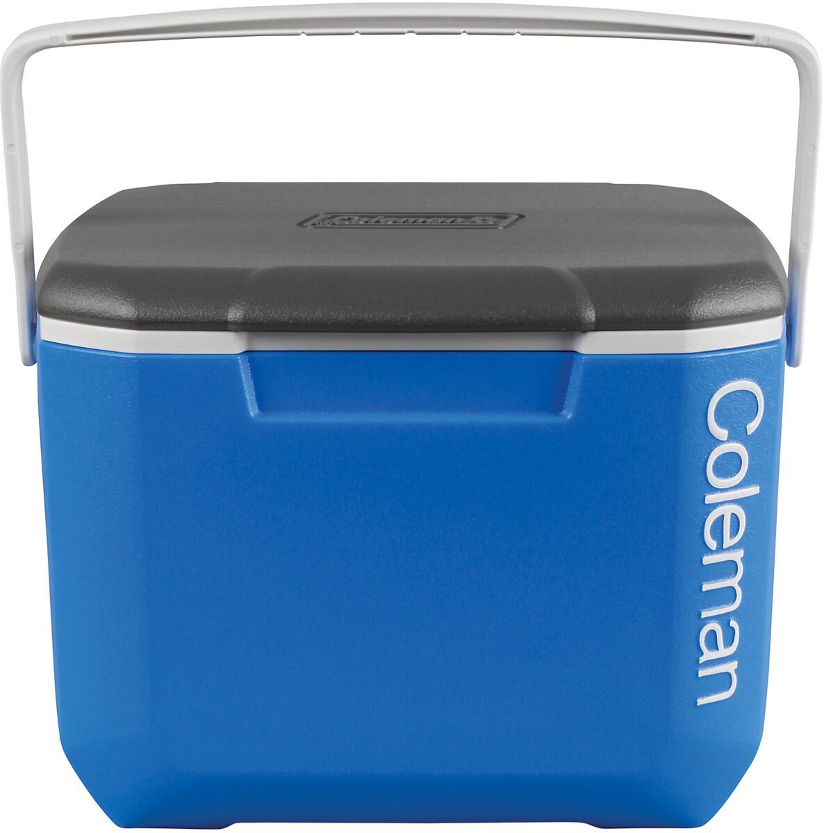 Kjøleboks 16 QT Excursion Tri Color 15L blå/grå/hvit - Coleman forfra