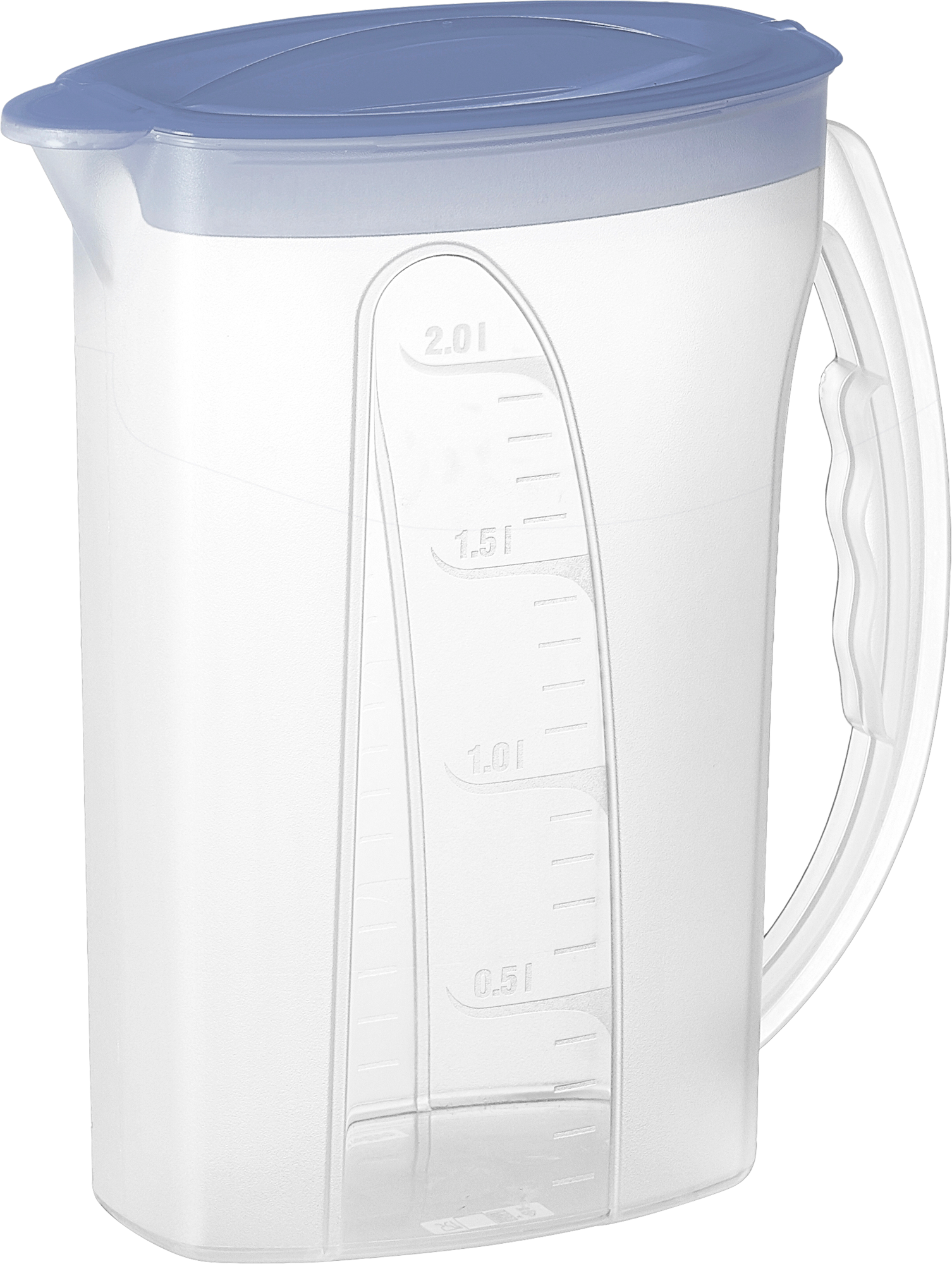 Kjøleskapmugge Fresh 2 liter med automatisk lokk for kjøleskapets sidefag