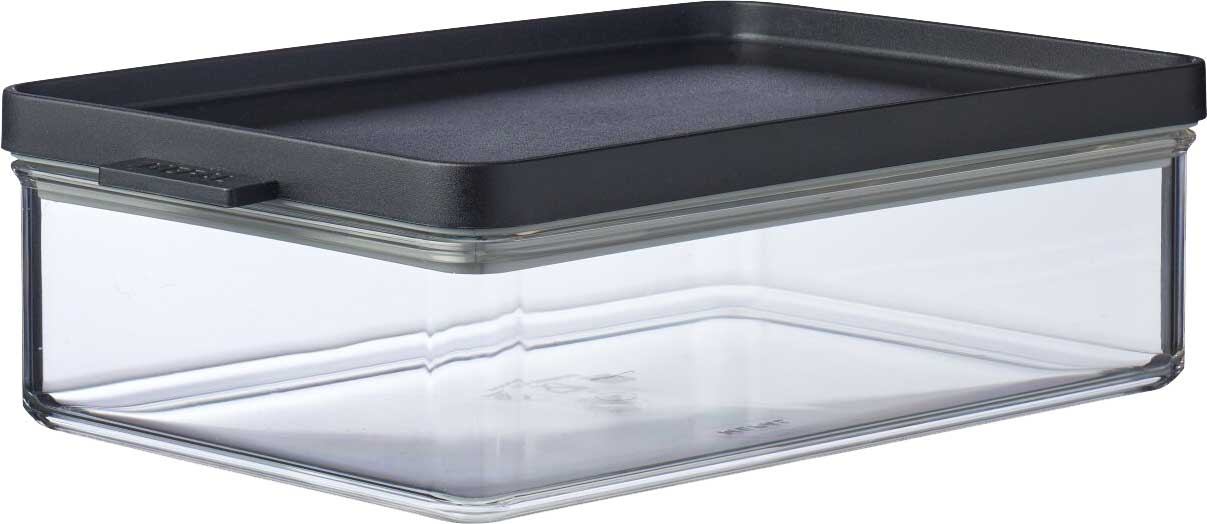 Kjøleskapsboks Omnia frokost 1200 ml black forfra